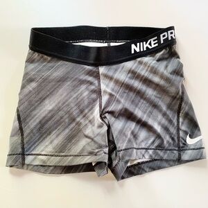 Nike Pro Dri-fit Black Gray Shorts US Small